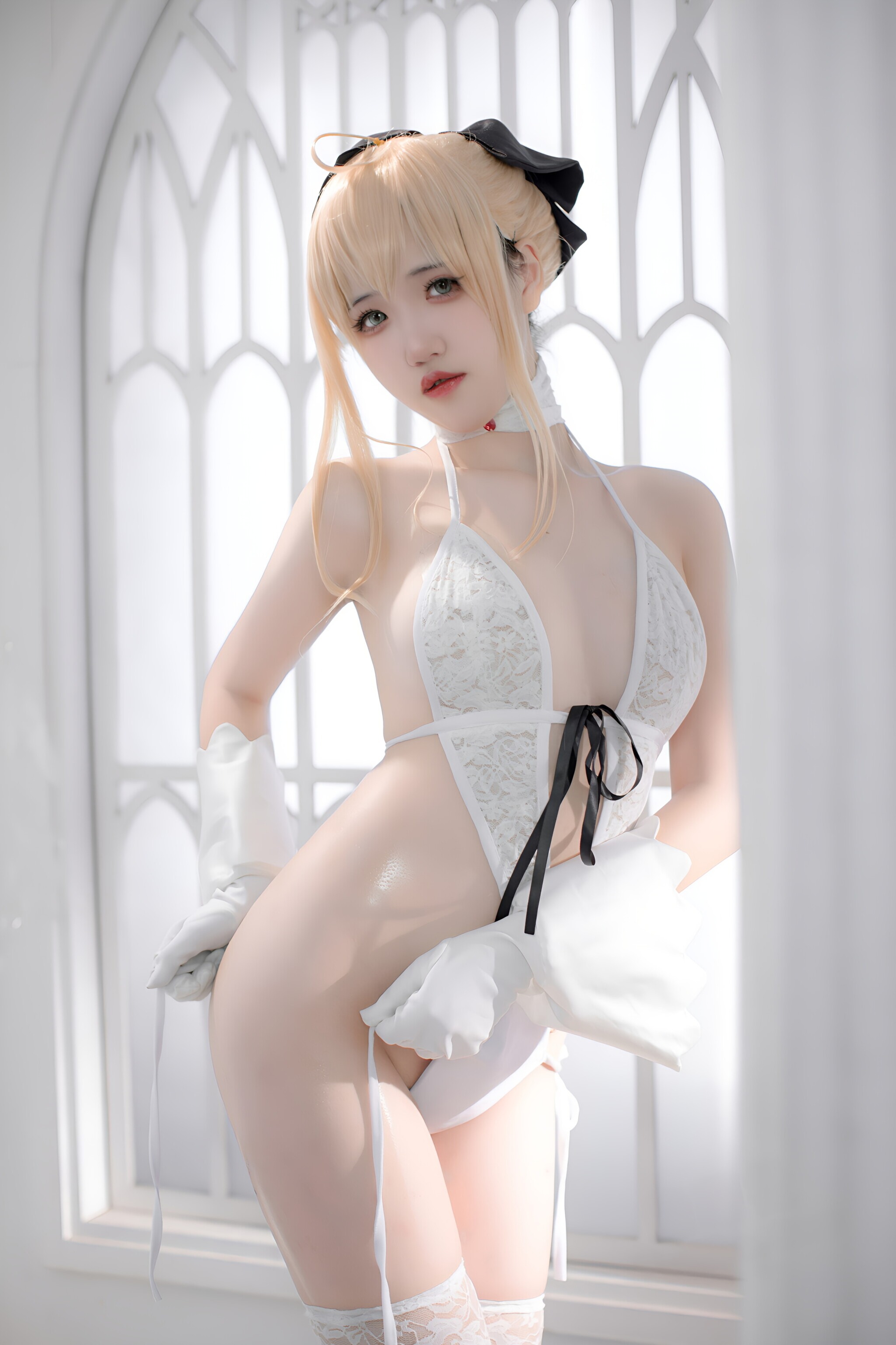 图片[1]-阿薰kaOri – NO.040 白SABER [50P][50P]-XikXak